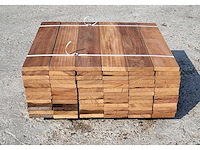 90 x guyana teak planken 25 x 140mm , lengte 65cm - afbeelding 5 van  6