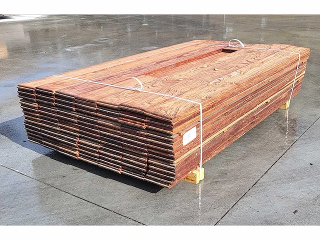 90 x walaba buitenparket, 25x140mm , lengte 180cm ( = 23.5 m2 ) - afbeelding 2 van  6