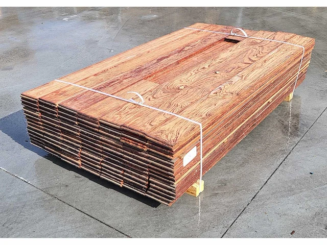 90 x walaba buitenparket, 25x140mm , lengte 180cm ( = 23.5 m2 ) - afbeelding 6 van  6