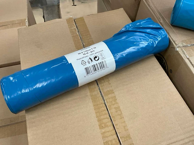 90x110cm t70 rol á 10 stuks ldpe afvalzakken (30x) - afbeelding 1 van  2
