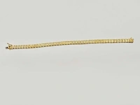 925 zilveren gele armband met 1,01 cts natuurlijke diamant