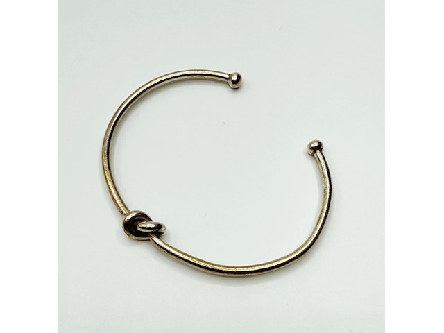 925 zilveren 'knot' bangle armband - afbeelding 2 van  4