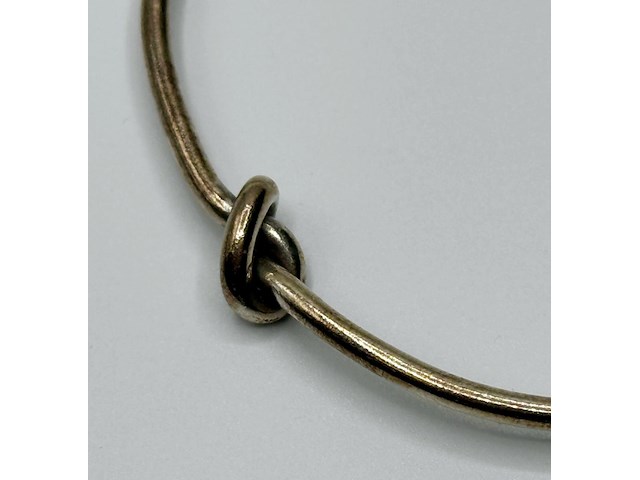 925 zilveren 'knot' bangle armband - afbeelding 4 van  4