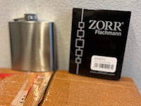 94x heupfles zorr, flachman - afbeelding 1 van  3