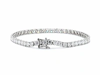 950 platina & 18 karaat witgouden armband met 10,30 ct. diamant - afbeelding 4 van  8