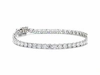 950 platina & 18 karaat witgouden armband met 10,30 ct. diamant - afbeelding 5 van  8