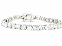 950 platina & 18 karaat witgouden armband met 15,06 ct. diamant