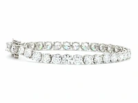 950 platina & 18 karaat witgouden armband met 15,06 ct. diamant - afbeelding 4 van  10