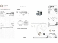 950 platina halsketting met 3,18 ct. diamant - afbeelding 2 van  7