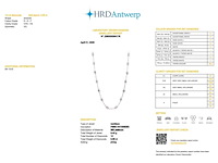 950 platina halsketting met 9,59 karaat diamant - afbeelding 2 van  7