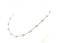 950 platina halsketting met 9,59 karaat diamant - afbeelding 3 van  7