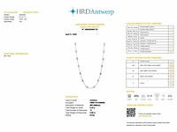 950 platina halsketting met 9,59 karaat diamant - afbeelding 2 van  7