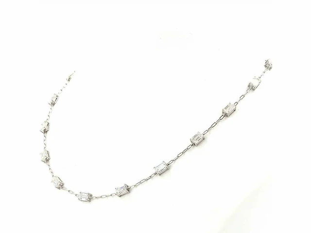 950 platina halsketting met 9,59 karaat diamant - afbeelding 3 van  7