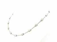 950 platina halsketting met 9,59 karaat diamant - afbeelding 3 van  7