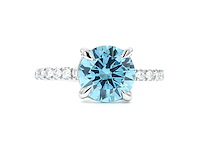 950 platina ring met 2,35 ct. diamant - afbeelding 1 van  6