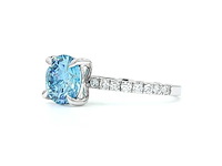 950 platina ring met 2,35 ct. diamant - afbeelding 3 van  6