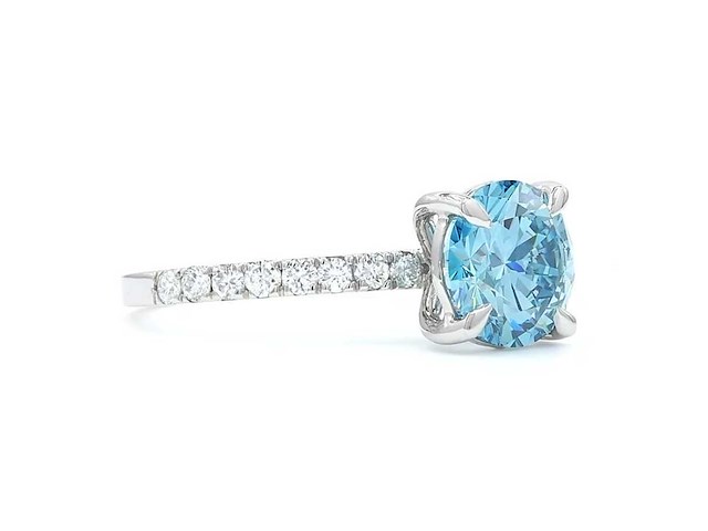 950 platina ring met 2,35 ct. diamant - afbeelding 4 van  6