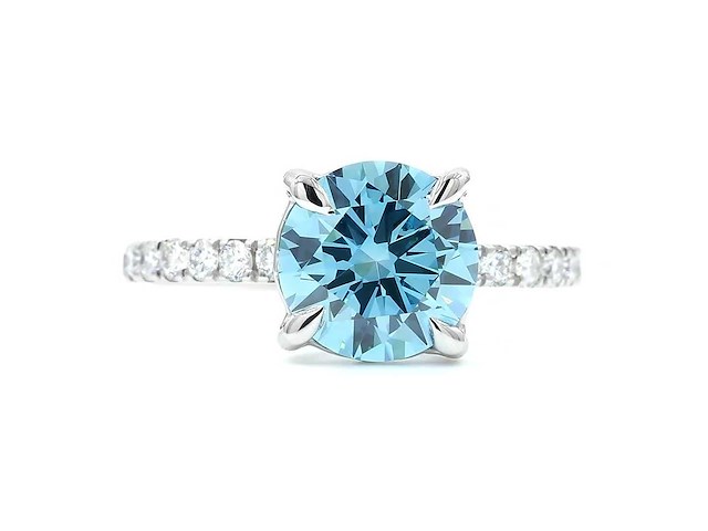 950 platina ring met 2,35 ct. diamant - afbeelding 6 van  6