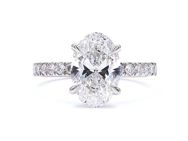 950 platina ring met 2,38 ct. diamant - afbeelding 5 van  5
