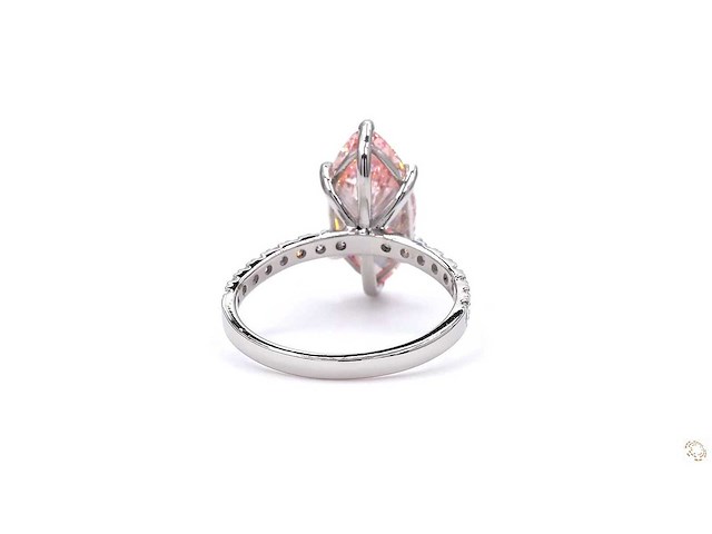 950 platina ring met 3,34 ct. diamant - afbeelding 6 van  10