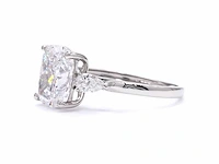 950 platina ring met 3,42 ct. diamant - afbeelding 3 van  9