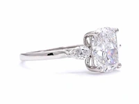 950 platina ring met 3,42 ct. diamant - afbeelding 4 van  9