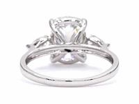 950 platina ring met 3,42 ct. diamant - afbeelding 6 van  9