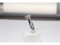 950 platina witte ring met 1,01 cts laboratoriumgekweekte diamant - afbeelding 6 van  9