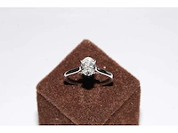 950 platina witte ring met 1,01 cts laboratoriumgekweekte diamant - afbeelding 8 van  9