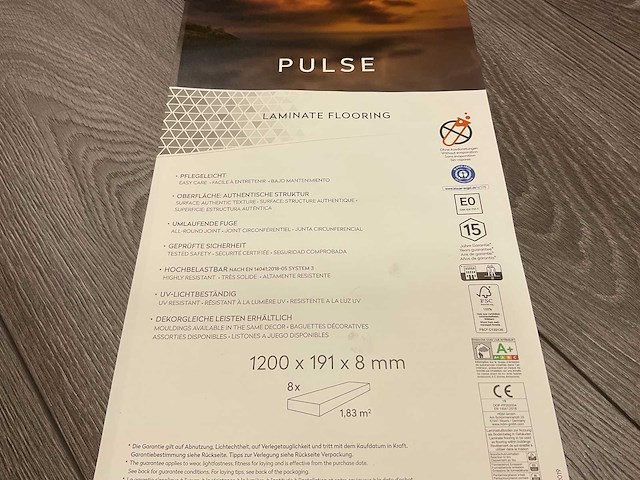 95,1m² purity pulse eiken antraciet laminaatvloer - afbeelding 5 van  9