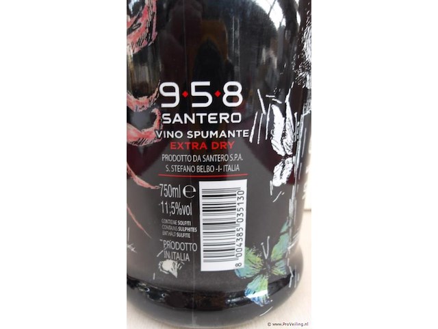 958 santero vino spumante - 750 ml - winkelverkoopprijs € 7.95 - afbeelding 3 van  3