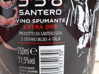 958 santero vino spumante - 750 ml - winkelverkoopprijs € 7.95 - afbeelding 3 van  3