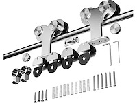 (95x) schuifdeursysteem - rvs dubbel 250 cm - afbeelding 1 van  1