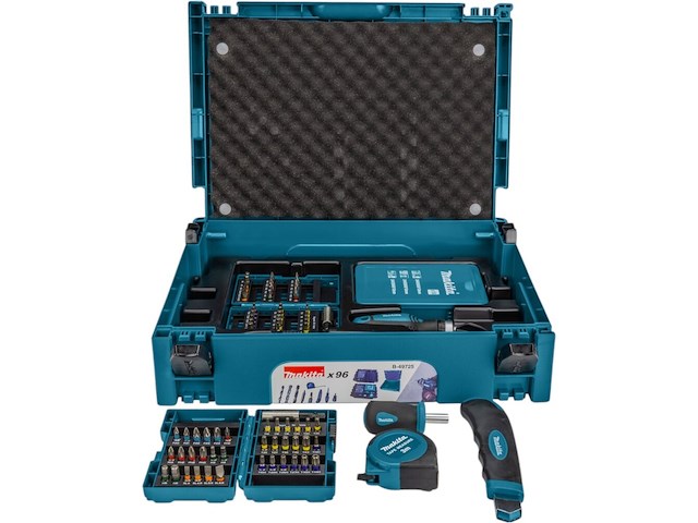 96-dlg bit/schroef/boor accessoires set makita, b49725 - afbeelding 1 van  4
