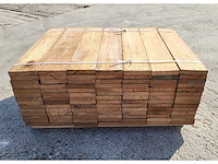 96 x guyana teak planken 25 x 140mm , lengte 75cm - afbeelding 2 van  3