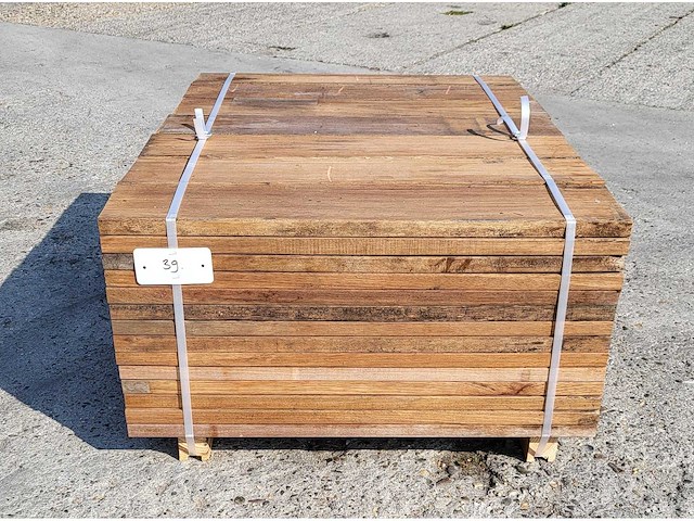 96 x guyana teak planken 25 x 140mm , lengte 75cm - afbeelding 3 van  3