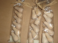 96x houten peertjes 6 stuks decoratie - afbeelding 1 van  3