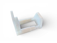 (96x) muurgeleider kunststof wit - afbeelding 1 van  2