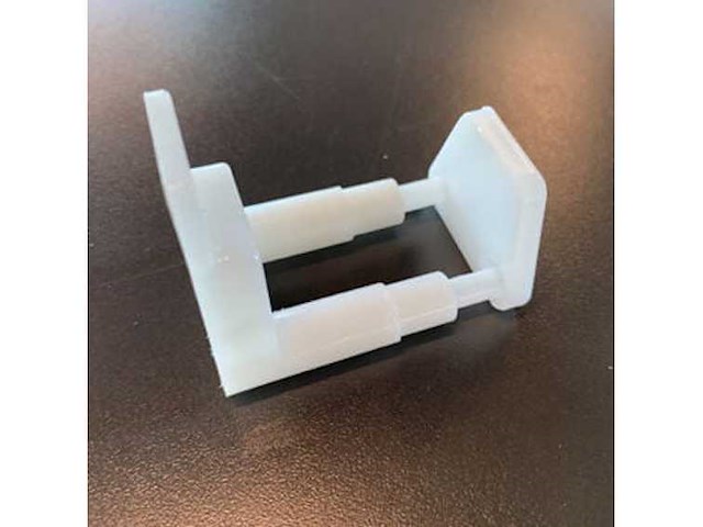 (96x) muurgeleider kunststof wit - afbeelding 2 van  2