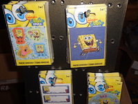 96x spongebob stickers / strijkemblemen 2 in 1 op display - afbeelding 3 van  3