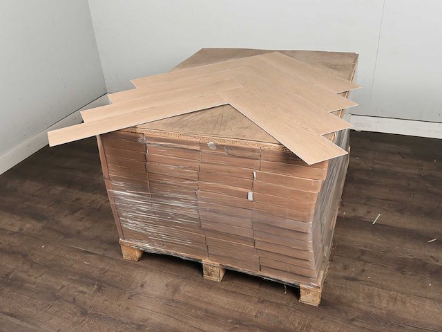 97 m2 pvc spc click visgraat - 750 x 150 x 4+1 mm met xps onderlaag - afbeelding 4 van  4