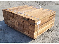 98 x guyana teak planken 25 x 140mm , lengte 75 cm - afbeelding 1 van  4