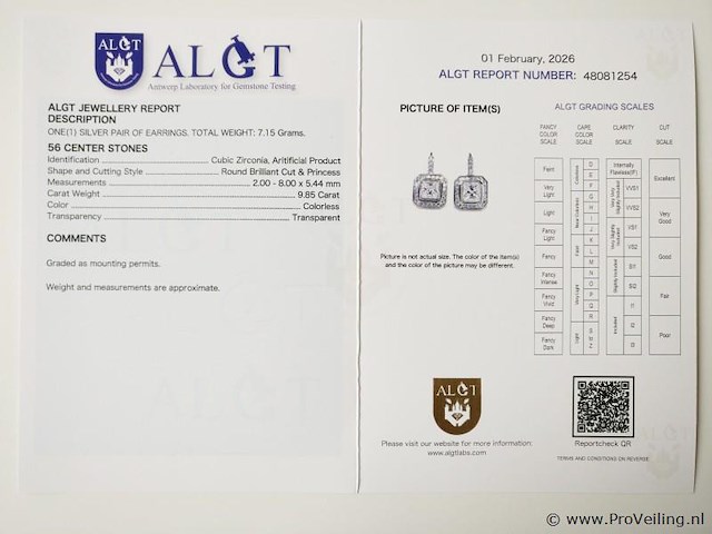 9.85ct earrings - afbeelding 7 van  7