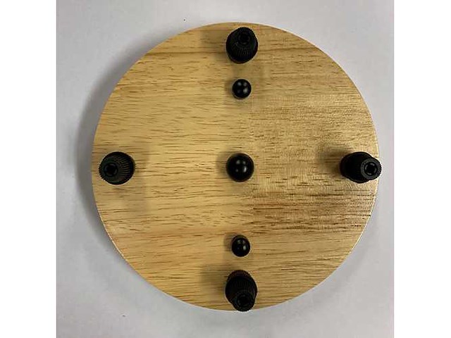 (98x) plafondkap - hout 4 aansluitingen - 15 cm - afbeelding 1 van  1