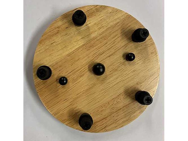 (99x) plafondkap - hout 5 aansluitingen - 15 cm - afbeelding 1 van  1