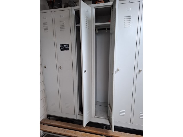 9x 2-deurs kledinglocker - afbeelding 2 van  2