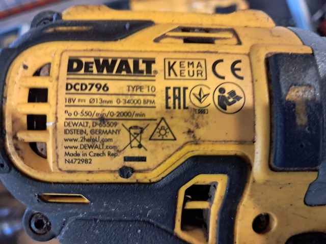9x accu gereedschap, dewalt - afbeelding 8 van  30