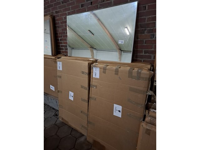 9x badkamerspiegel impero 120, mat wit - afbeelding 1 van  5