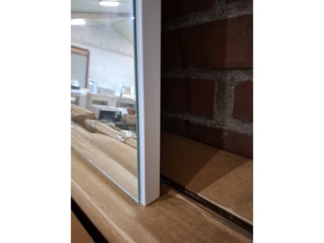 9x badkamerspiegel impero 120, mat wit - afbeelding 4 van  5