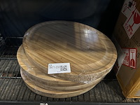 9x bamboe kaasplank met accessoires - afbeelding 1 van  4